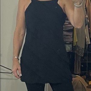 Small black long tunic tank
